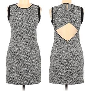Sandro black white backless cutout Reve dress mini WOMENS SIZE 2 designer luxury